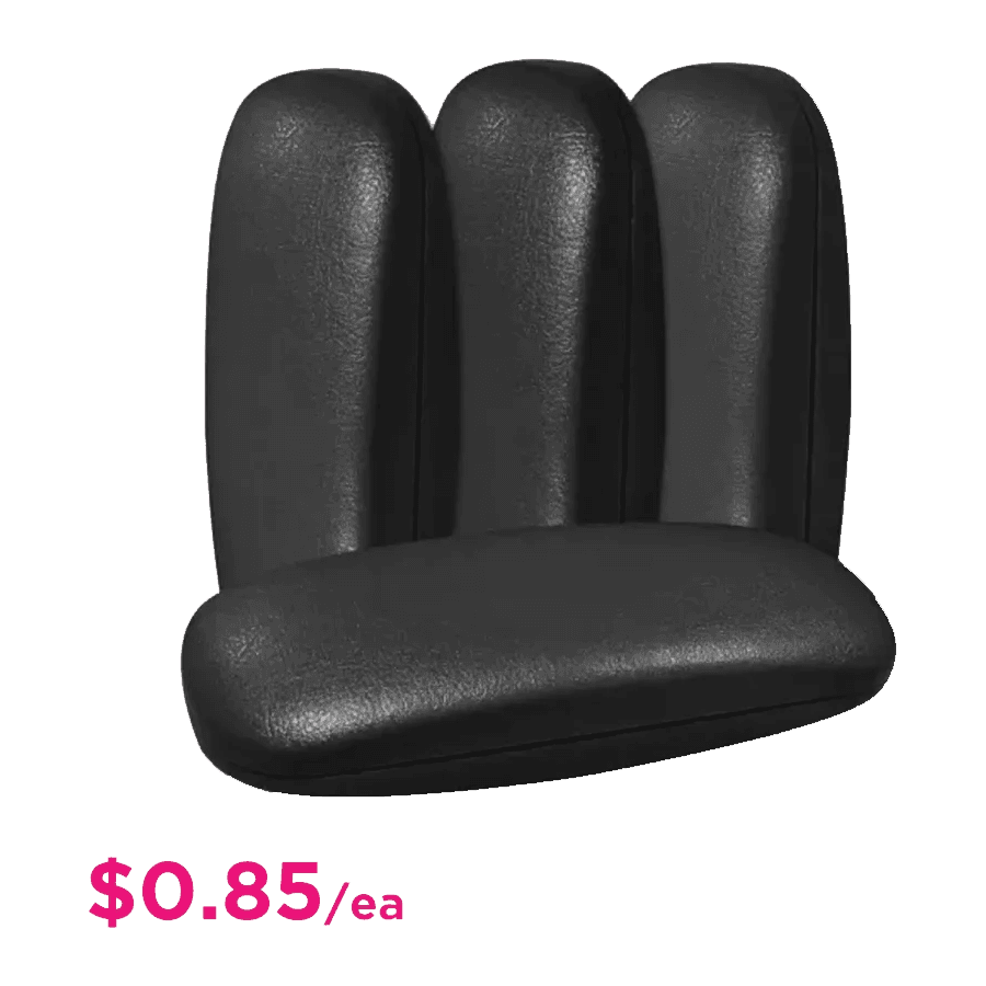 Medium Black Leatherette